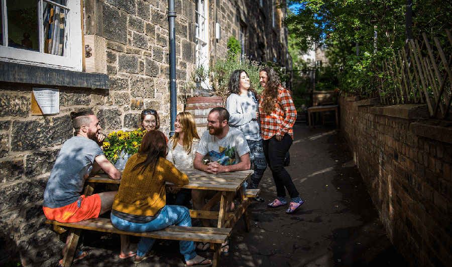 Outdoor patio to enjoy beers and a bbq with friends.